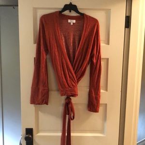 MILA Long-Sleeve Wrap Top